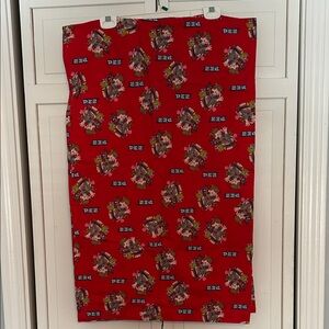 Red PEZ Patterned standard size pillowcases set of 2 handmade
